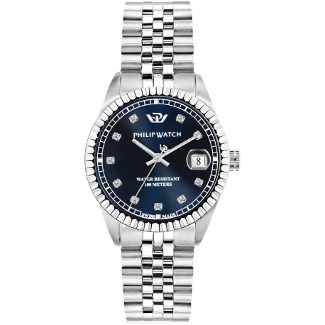 PHILIP WATCH   CARIBE DIAMANTI QUADR BLU